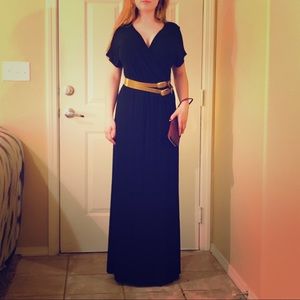 Elegant Merona Black Maxi Dress